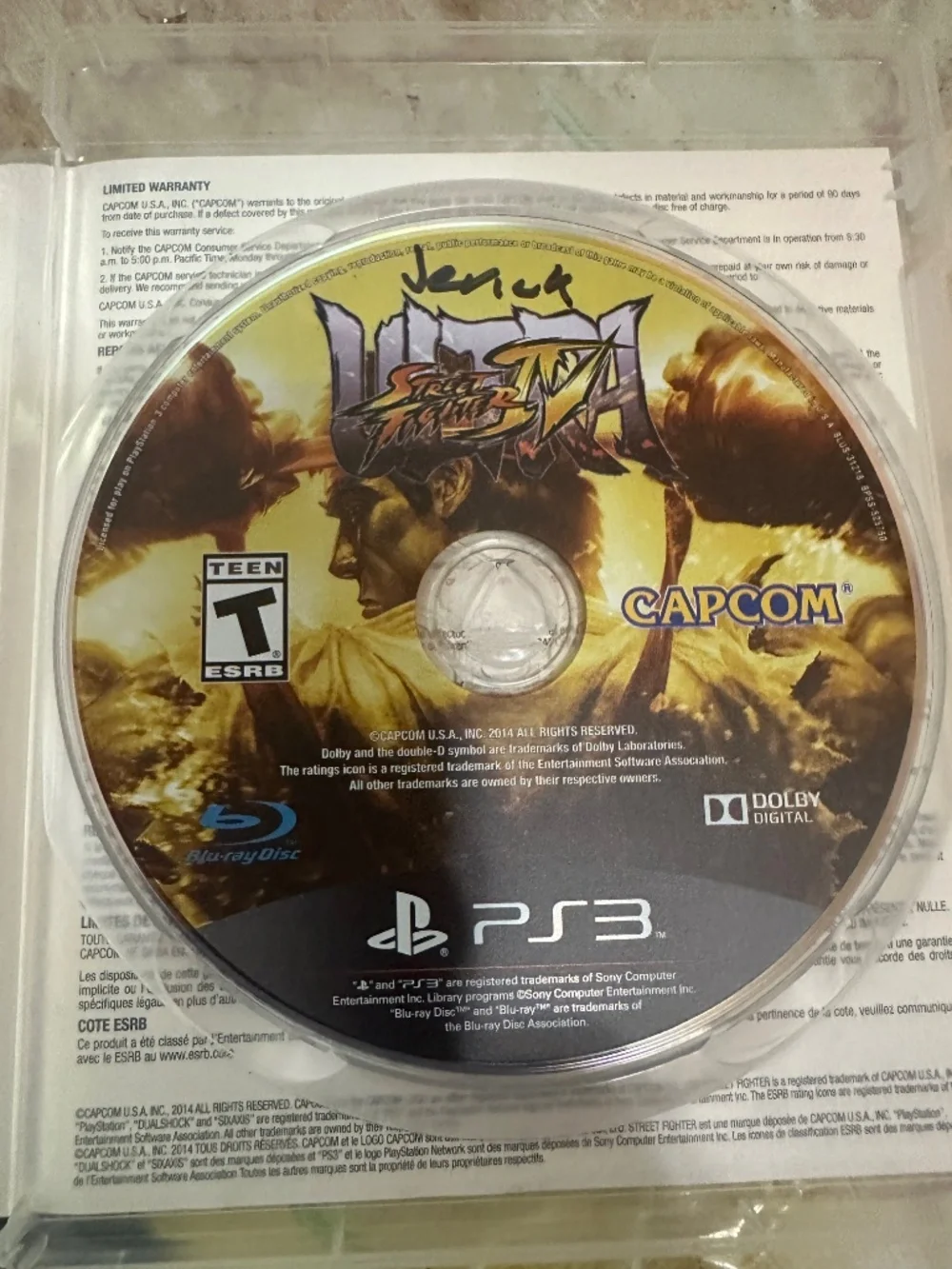 Ultra Street Fighter IV (Sony Playstation 3) PS3 Tested Authentic No Manual